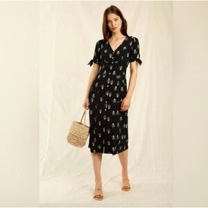 Rouje Liena Dress In Black Floral 34